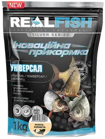 Прикормка Real Fish Silver Series Универсал Ваниль-Карамель 1kg