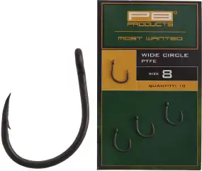Крючок карповый PB Products Wide Circle Hook PTFE (10шт/уп)