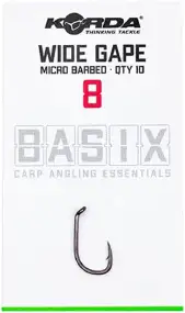 Крючок карповый Korda Basix Wide Gape Micro Barbed #8 (10 шт/уп)
