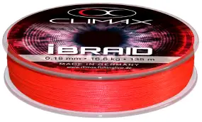 Шнур Climax iBraid 8 275m (fluo-red) 0.12mm 9.2kg