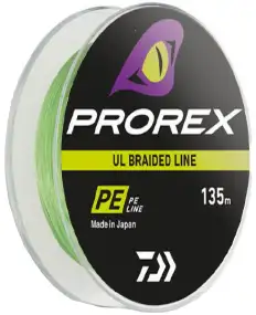 Шнур Daiwa Prorex UL Braid PE 135m (салат.) #0.25/0.08mm 3.9lb/1.8kg