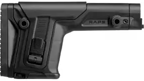 Приклад FAB Defense RAPS с регулируемой щекой и затыльником без трубы. Цвет - черный