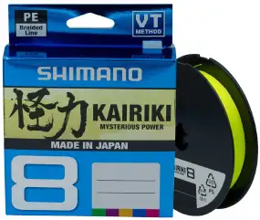 Шнур Shimano Kairiki 8 PE (Yellow) 300m 0.06mm 5.3kg