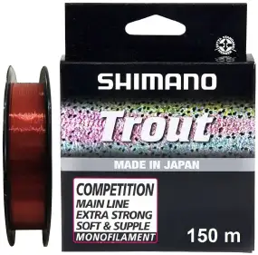 Леска Shimano Trout Competition Mono 150m 0.22mm 4.05kg Red