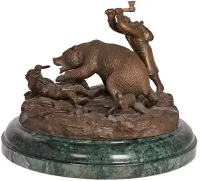 Скульптура Полювання на ведмедя