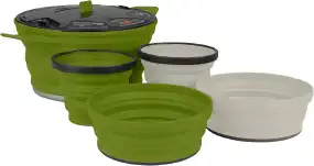 Набор посуды Sea To Summit X-Set 31 5pc -Storage Sack Included (1кастрюля + 2миски + 2чашки) Olive