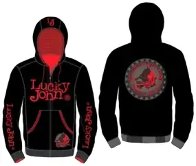 Куртка Lucky John LJ-103 XXXL флисовая Black