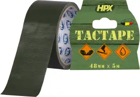 Клейкая стрічка HPX Tactape 48мм 5м Олива