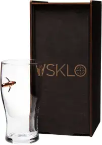 Пивной бокал Vsklo с пулей в упаковке