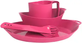 Набор посуды Lifeventure Ellipse Camping Tableware Set Pink