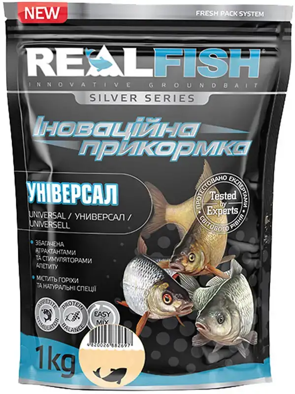 Прикормка Real Fish Silver Series Универсал Жаренный картофель 1kg