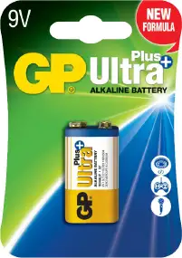 Батарейка GP 6LF22 (крона) Ultra Plus Alkaline 1604AUP-U1