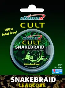 Лидкор Climax Cult Snake Braid 10m 40lb ц:weed