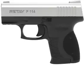 Пістолет стартовий Retay P114 кал. 9 мм. Колір - chrome.