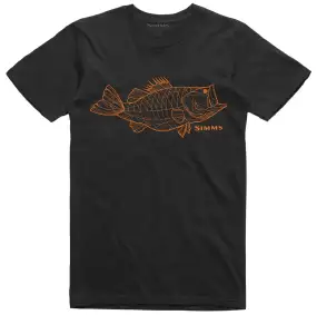 Футболка Simms Bass Line T-Shirt L Black