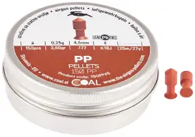 Кулі пневматичні Coal PP кал. 4.5 мм 0.25 г 150 шт/уп