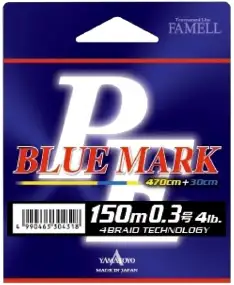 Шнур Yamatoyo PE Blue Mark 150m (Fluo Yellow) # 2,5/0.22 30lb/18kg