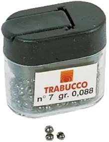 Набор грузил Trabucco Dispenser Team Master Pro Shot (дробь с прорезью) #0 0.390g (30шт/уп)