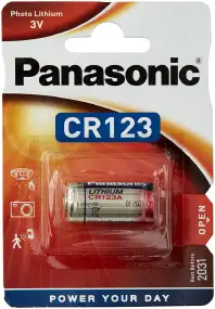 Батарея Panasonic CR 123 BLI 1 LITHIUM