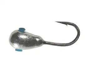 Мормышка вольфрамовая Shark Капля с отверстием 0,923г диам. 4,0 мм крючок D16 гальваника ц:серебро