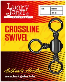 Вертлюжок Lucky John Crosline Swivel №4 28кг (10шт/уп)