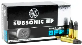 Патрон RWS Subsonic Field Line кал .22 LR пуля LHP масса 40 гр (2.6 г)