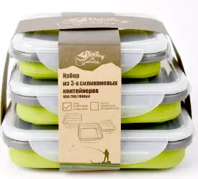 Контейнер для еды Tramp TRC-089-olive 400/700/1000 мл olive