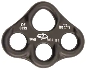 Такелажна пластина Climbing Technology Cheese Plate Multianchor Small 30kN Black