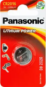 Батарея Panasonic CR 2016 BLI 1 LITHIUM
