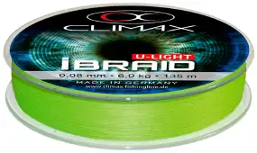 Шнур Climax iBraid 4 UL 135m (chartreuse) 0.04mm 3.0kg
