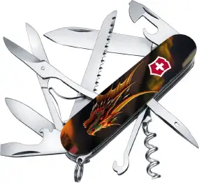 Нож VICTORINOX 1.3713.3_Z3210p Swiss Army Huntsman Zodiac Фантастичный дракон