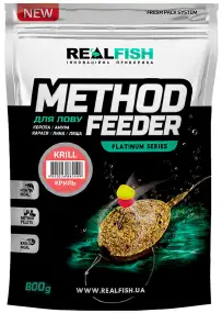 Прикормка Real Fish Method Feeder Криль 0.8kg
