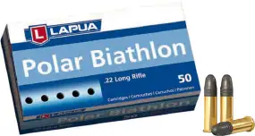 Патрон Lapua Polar Biathlon кал. 22 LR пуля 2,59 г / 40 гран. Нач. скорость 337 м/с.