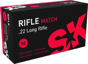 Патрон SK Rifle Match кал.22 LR пуля 2,59 г/ 40 гран. Нач. скорость 327 м/с.