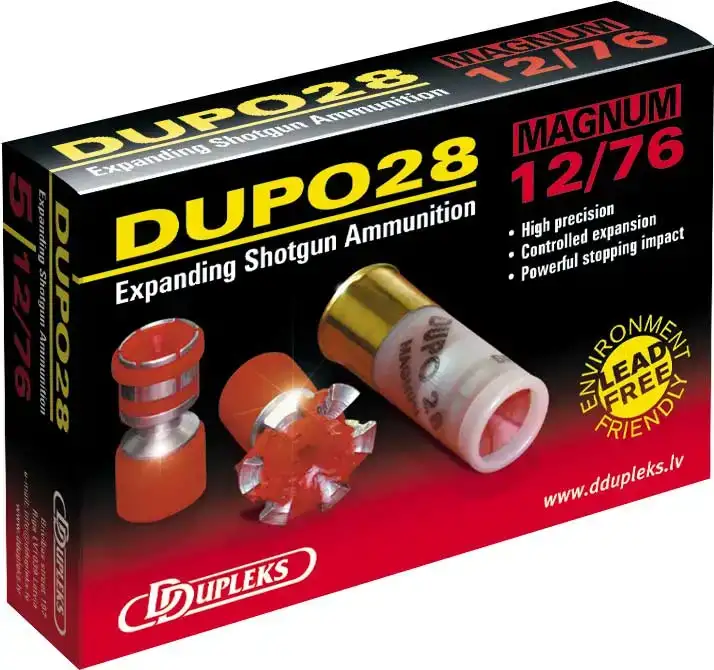 Патрон D Dupleks Dupo 28 Magnum кал. 12/76 пуля Dupo масса 28 г