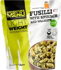 Макарони зі шпинатом і грецькими горіхами Adventure Menu Fusilli with spinach and walnuts 105г