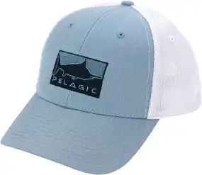 Кепка Pelagic Deep Sea Offshore Fishing Hat Slate Fish Camo