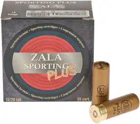 Патрон Zala Arms Sporting Plus кал. 12/70 дробь №7,5 (2,4 мм) навеска 24 г