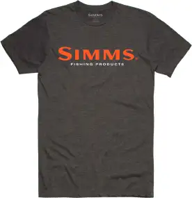 Футболка Simms Logo Charcoal Heather