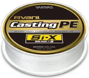 Шнур Varivas Avani Casting PE Si-X 400m (белый) #6.0/0.405mm 92lb