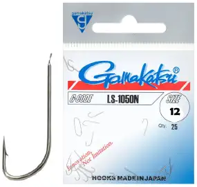Крючок Gamakatsu LS-1050N (25шт/уп) ц:nickel