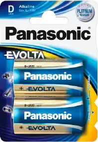 Батарея Panasonic EVOLTA D BLI 2 ALKALINE