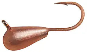 Мормишка вольфрамова Shark Крапля з вушком 0.15g 2.0mm гачок D20 гальваніка к:мідь