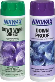 Засіб для догляду Nikwax Twin Pack 300 мл. Twin Down Wash Direct + Down Proof