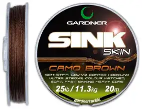 Поводковый материал Gardner Sink Skin 25lb (11.3kg) Brown