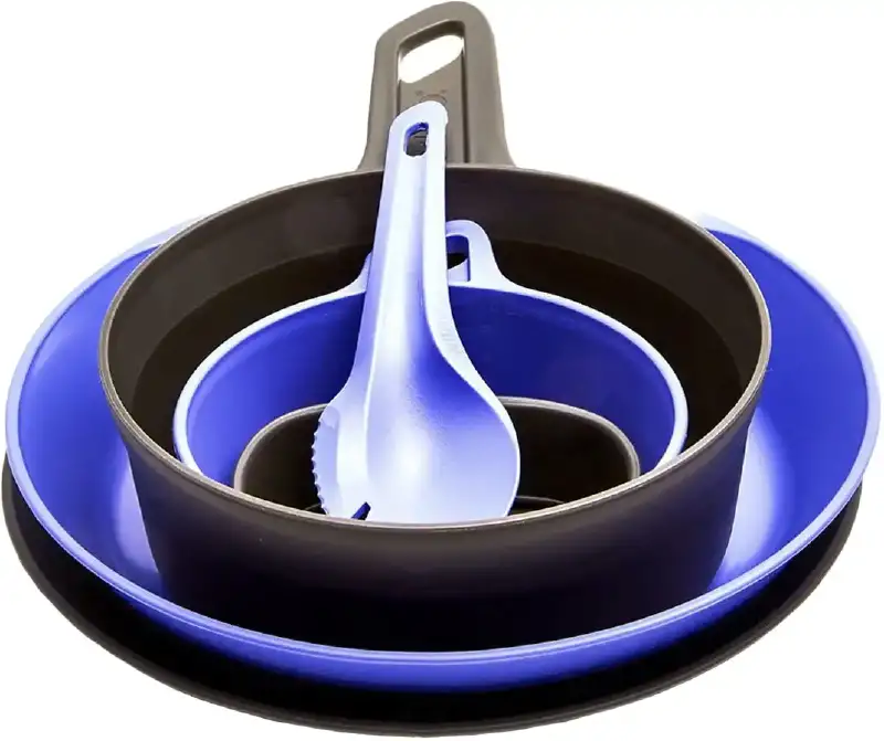 Набор посуды Wildo Explorer Kit Multicolor. Blueberry/Dark Grey
