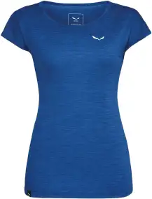 Футболка Salewa Puez Melange Dry T-Shirt Women. Blue electric melange