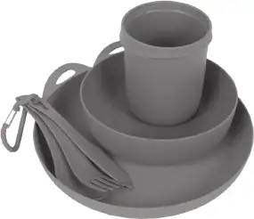 Набір посуду Sea To Summit Delta Camp set (тарілка,миска,чашка,столові прилади) к:grey