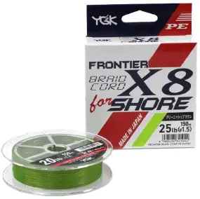 Шнур YGK Frontier Braid Cord X8 150m (зелёный)