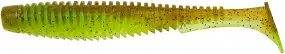 Силикон FishUP U-Shad 4" #204 - Green Pumpkin/Chartreuse (8шт/уп)